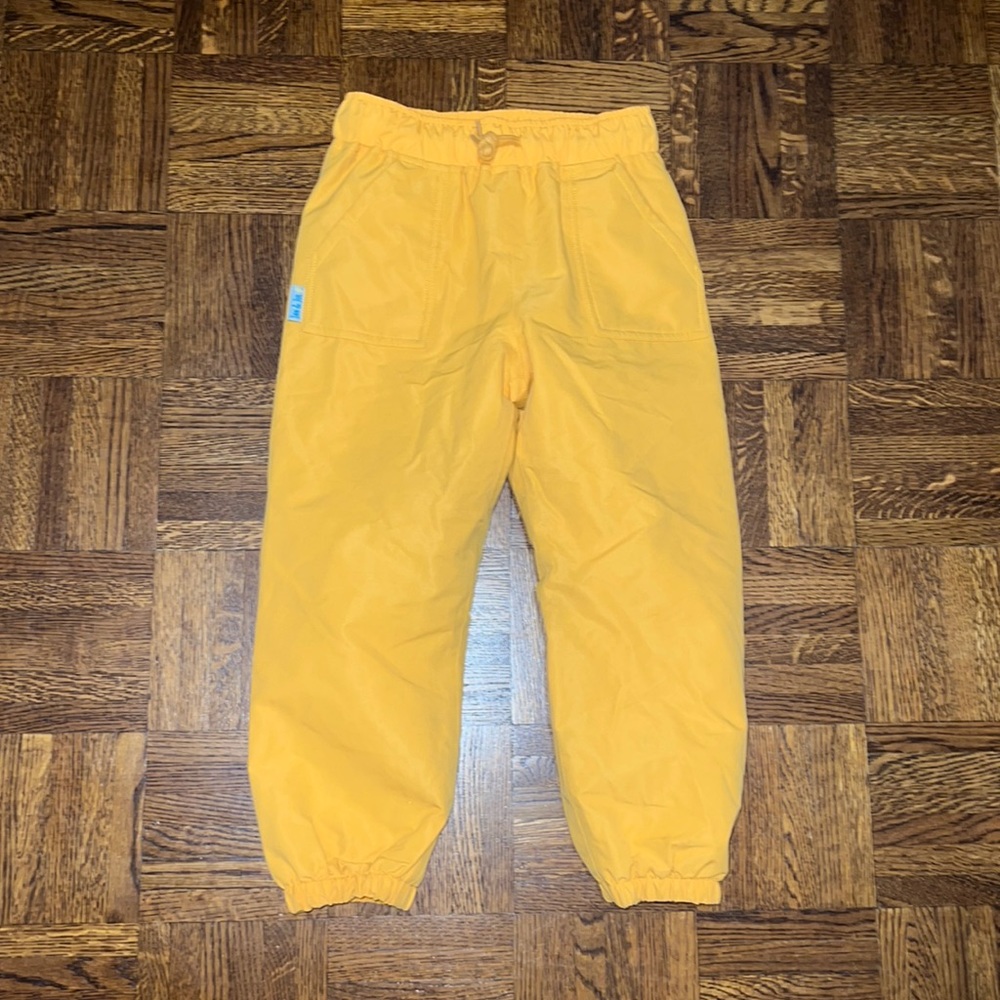 Jan & Jul fleece-lined rain pants 4T